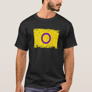 Camiseta Bandera Intersexual Retro Lgbt con problemas