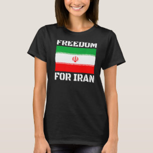 CAMISETA BANDERA IRÁN LIBRE AMA LA LIBERTAD PERSA PARA IRÁN