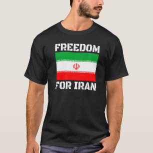 CAMISETA BANDERA IRÁN LIBRE AMA LA LIBERTAD PERSA PARA IRÁN