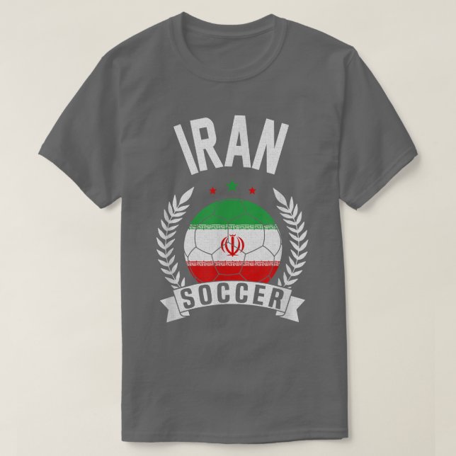Camiseta Bandera iraní del equipo de apoyo al fútbol de Irá (Diseño del anverso)