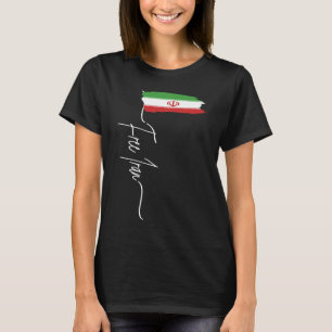 Camiseta Bandera iraní Irán libre Irán Azadi Me solidarizo