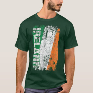 Camiseta Bandera IRELAND Vintage Retro Irlandés 