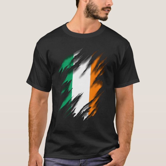 Camiseta Bandera Irlandesa 1 (Anverso)