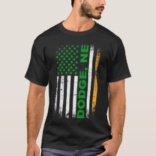 Camiseta Bandera irlandesa americana DODGE, NE