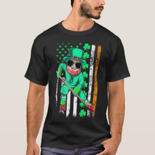 Camiseta Bandera irlandesa americana Hockey Día de San Patr