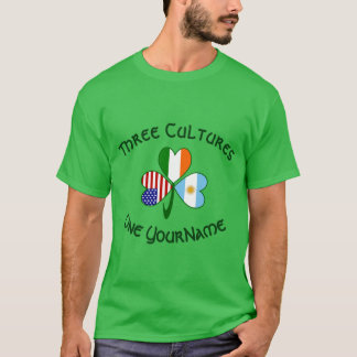 Camiseta Bandera Irlandesa Argentina Americana Trébol Perso
