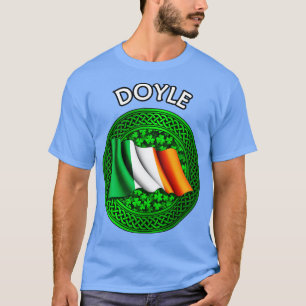 Camiseta Bandera irlandesa Clover Celtic Knot Doyle