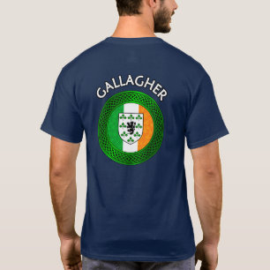 Camiseta Bandera Irlandesa Clover Celtic Knot - Gallagher T