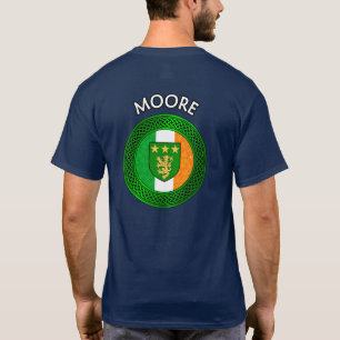 Camiseta Bandera Irlandesa Clover Celtic Knot - Moore T-Shi