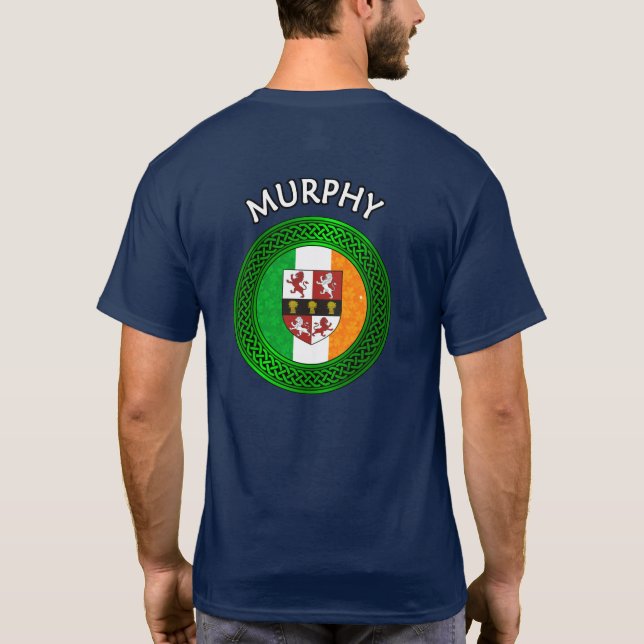Camiseta Bandera Irlandesa Clover Celtic Knot - Murphy T-Sh (Reverso)