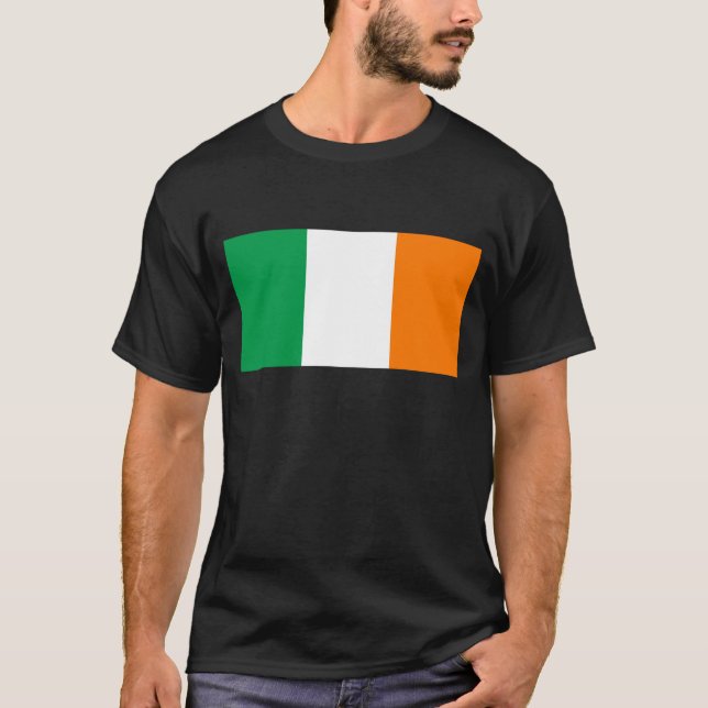 Camiseta Bandera irlandesa con shamrock arcoiris (Anverso)