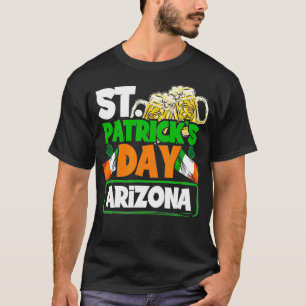 Camiseta Bandera irlandesa de Arizona Regalo San Patrón Día