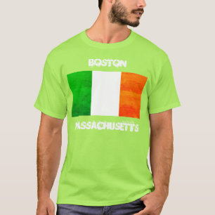 Camiseta Bandera irlandesa de Boston Massachusetts – Orgull