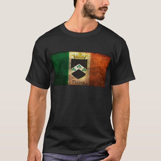 Camiseta Bandera irlandesa de Davis Crest (Anverso)