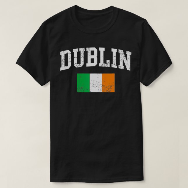 Camiseta Bandera irlandesa de Dublín Hombres de San Patrici (Diseño del anverso)