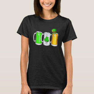 Camiseta Bandera irlandesa de la cerveza St Pattys Day Men 