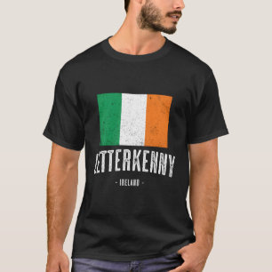 Camiseta Bandera Irlandesa De La Ciudad De Letterkenny
