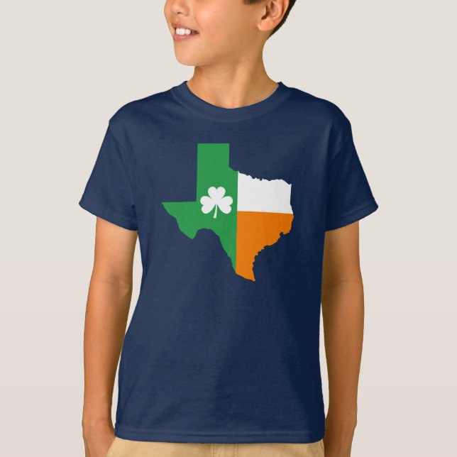 Camiseta Bandera irlandesa de Texas (Anverso)