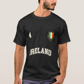 Camiseta Bandera irlandesa del equipo de fútbol número 4