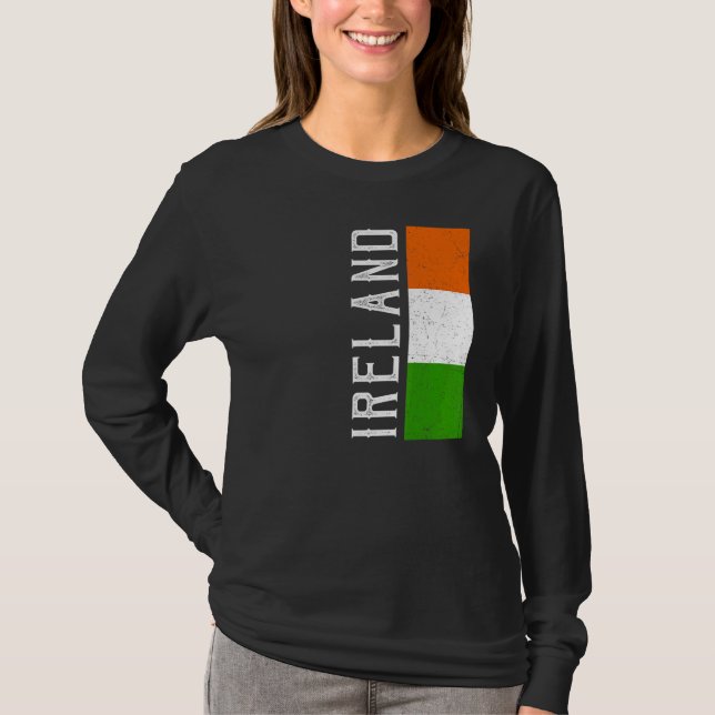 Camiseta Bandera irlandesa del orgullo por el patrimonio cu (Anverso)