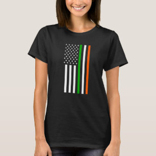 Camiseta Bandera irlandesa estadounidense Bandera irlandesa