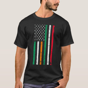 Camiseta Bandera irlandesa estadounidense Irlanda Italia Or