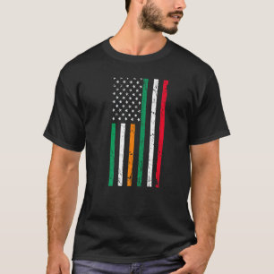 Camiseta Bandera irlandesa estadounidense Irlanda Italia Or