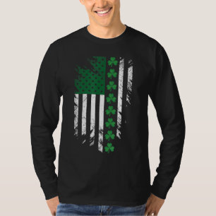 Camiseta Bandera irlandesa estadounidense San Patricio