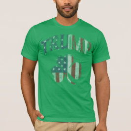 Camiseta Bandera irlandesa estadounidense Trump 2016 Shamro