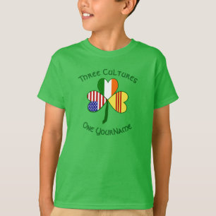 Camiseta Bandera irlandesa estadounidense vietnamita del su