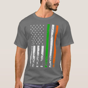 Camiseta Bandera irlandesa norteamericana Bandera irlandesa