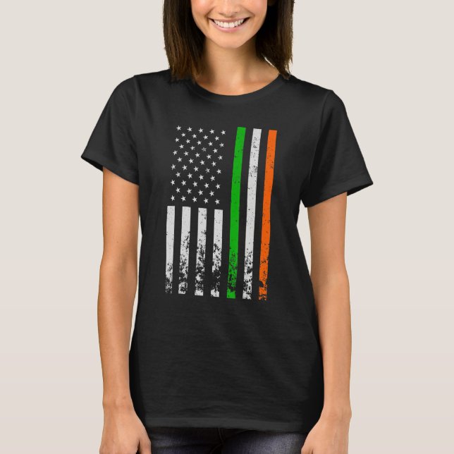 Camiseta Bandera irlandesa norteamericana Bandera irlandesa (Anverso)
