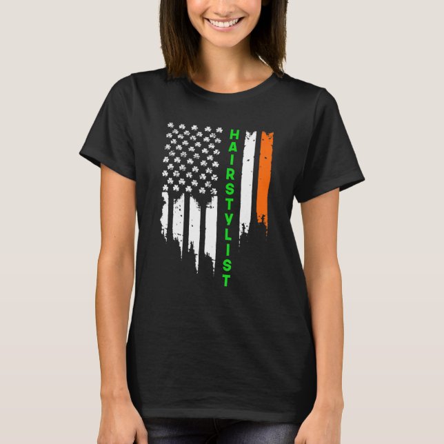 Camiseta Bandera irlandesa norteamericana Bandera irlandesa (Anverso)