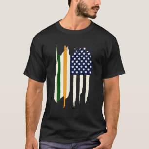 Camiseta Bandera irlandesa norteamericana bandera irlandesa