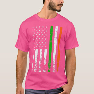 Camiseta Bandera irlandesa norteamericana Bandera irlandesa