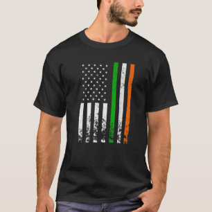 Camiseta Bandera irlandesa norteamericana Bandera irlandesa