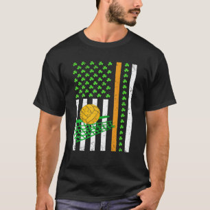 Camiseta Bandera irlandesa norteamericana de voleibol de su