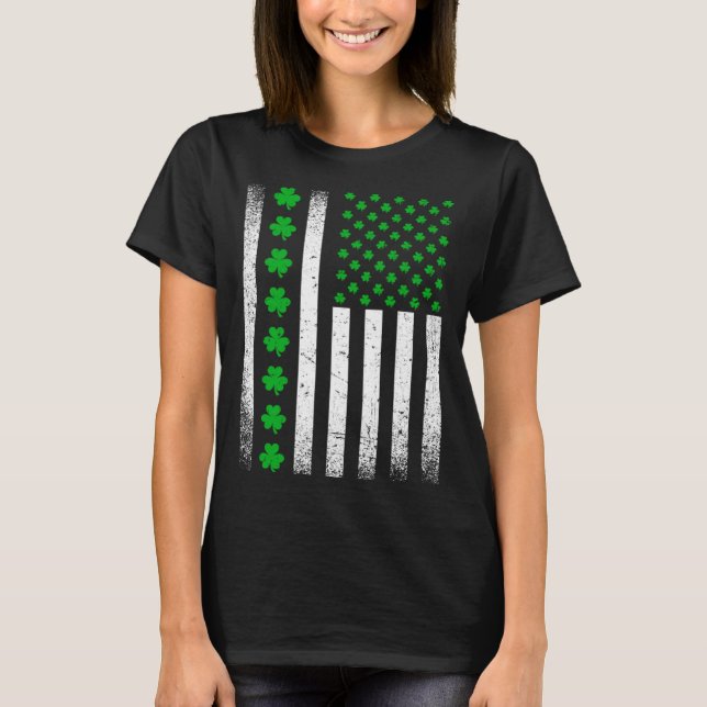 Camiseta Bandera irlandesa norteamericana Estados Unidos Sa (Anverso)