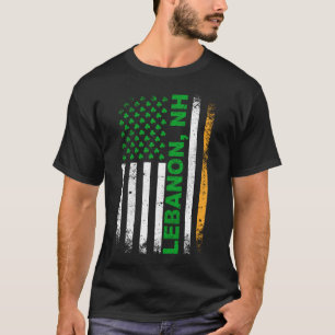 Camiseta Bandera irlandesa norteamericana Líbano, NH