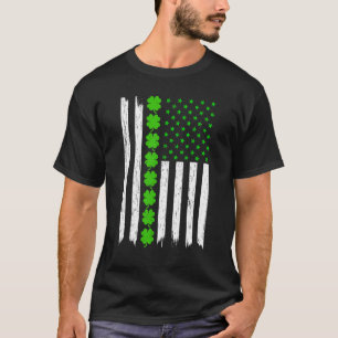 Camiseta Bandera irlandesa norteamericana Shamrock Men St P
