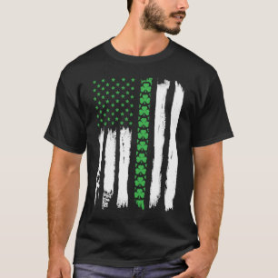 Camiseta Bandera irlandesa norteamericana St Patrick's Day