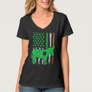 Camiseta Bandera irlandesa patriótica norteamericana Mule S
