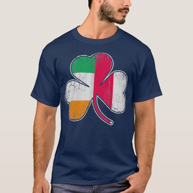 Camiseta Bandera irlandesa Shamrock (Anverso)