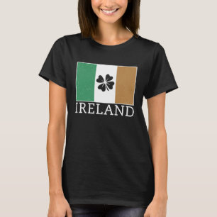 Camiseta Bandera irlandesa Shamrock