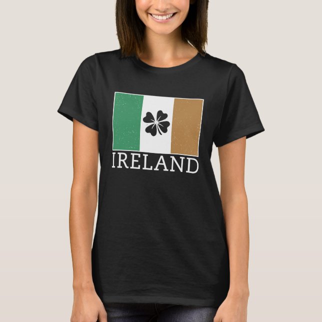 Camiseta Bandera irlandesa Shamrock (Anverso)