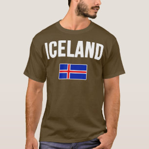 Camiseta Bandera islandesa Reykjavik Viaje Souvenir Lo