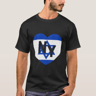 Camiseta Bandera Israel Bandera Mundial Ny He New York Isra