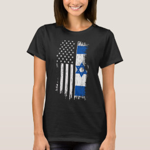 Camiseta Bandera israelí americana - Orgullo Israel Estados