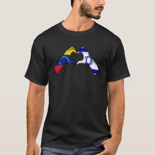 Camiseta Bandera israelí de Venezuela Corazón venezolano is