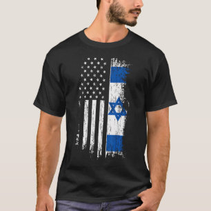 Camiseta Bandera israelí-estadounidense